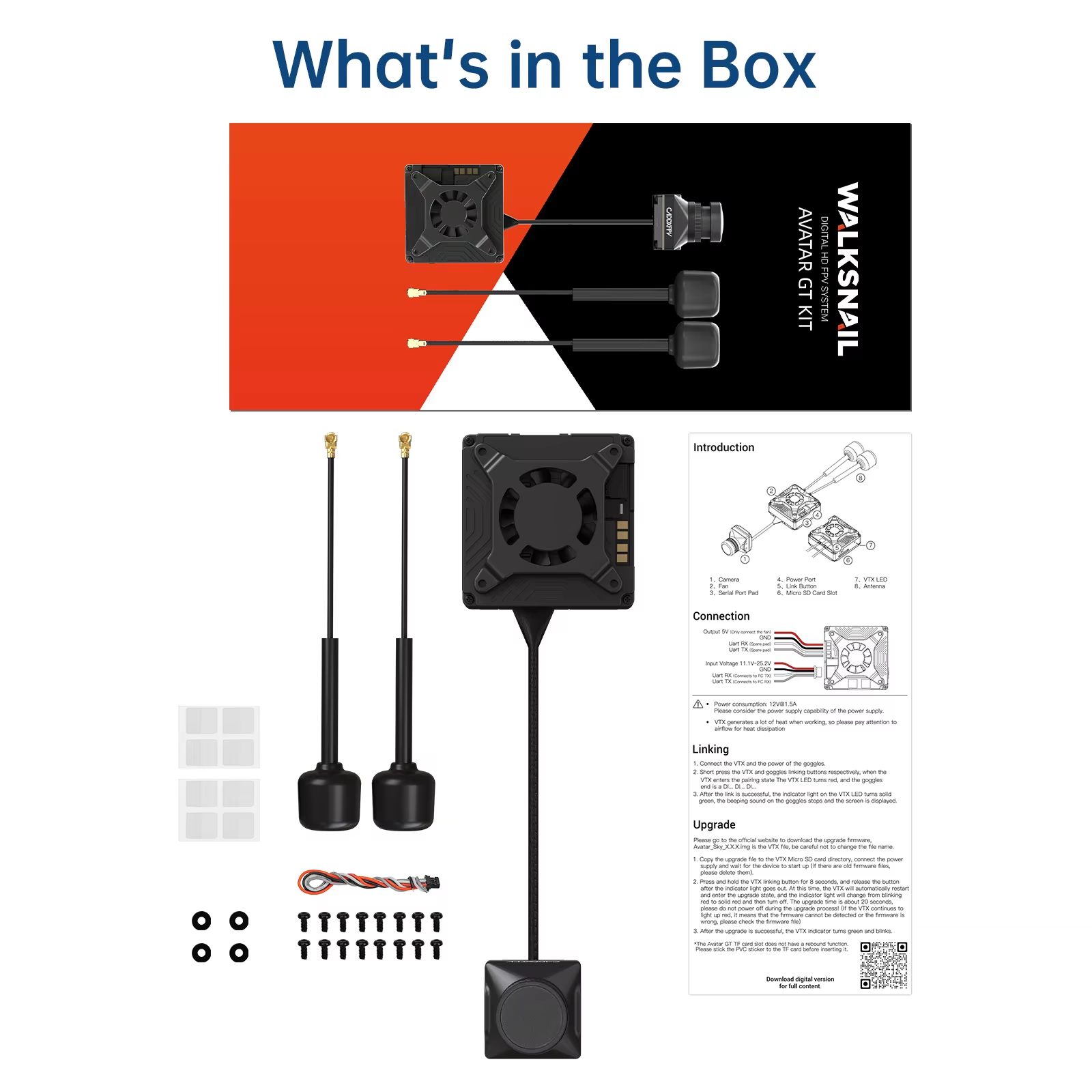 Drone Kit Fpv - Caddx Walksnail Avatar GT Kiti |